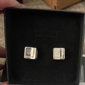Chanel sterling silver clip ons